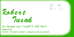 robert tusak business card